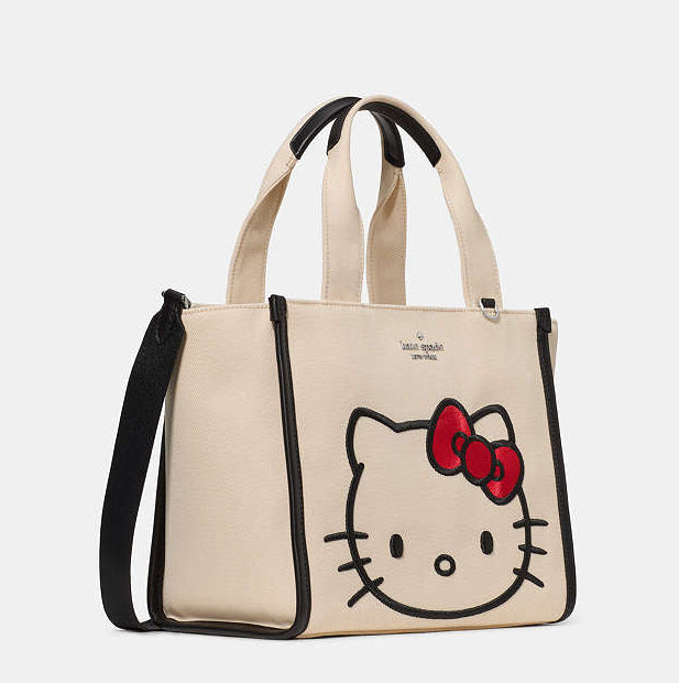 ♠️kate spade Hello Kitty And Friends X Kate Spade New York Small Tote Bag, Natural NWT