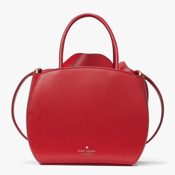 ♠️kate spade 3D Rose Flora Floral Leather Tote Crossbody Bag, Candied Cherry Red NWT